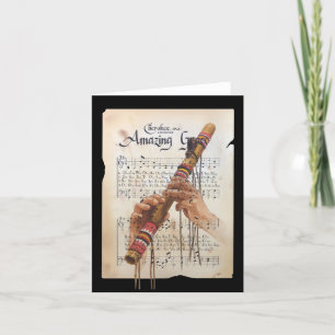 Amazing Grace in the Cherokee Language Thank You Card