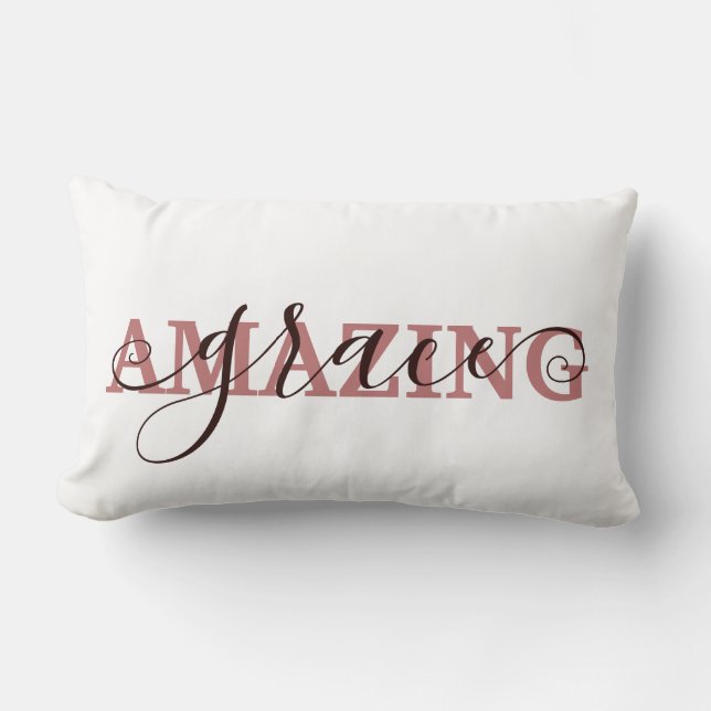 Amazing grace  lumbar pillow (Front)