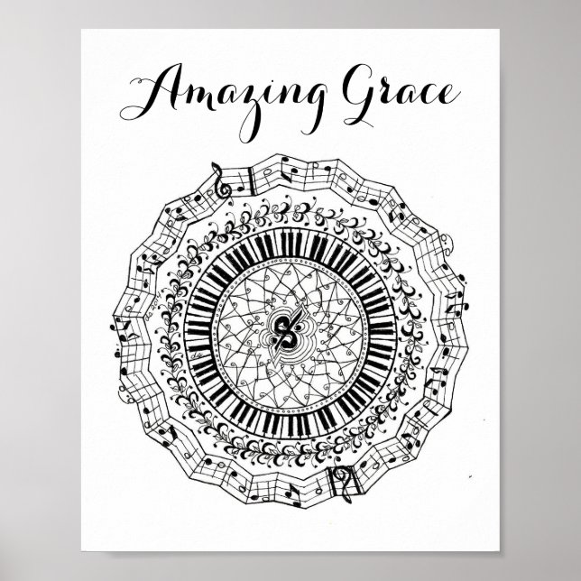 Amazing Grace Mandala Poster (Front)