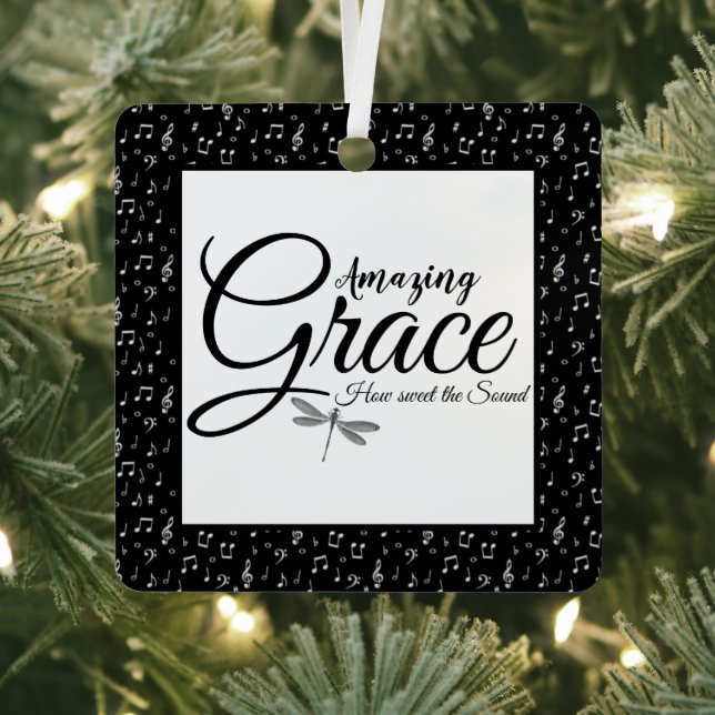 Amazing Grace Metal Ornament (Insitu)