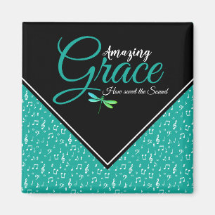 Amazing grace Music symbols   Magnet