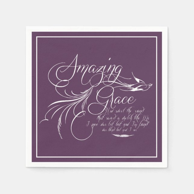 Amazing Grace   Napkin (Front)