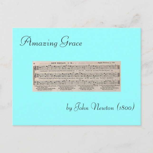 Amazing Grace Postcard (Front)
