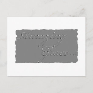 Amazing Grace postcard plaque