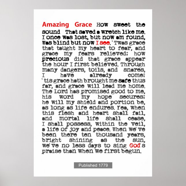 Amazing Grace Poster (Front)