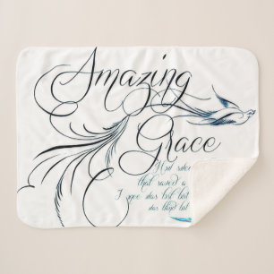 Amazing Grace Sherpa Blanket