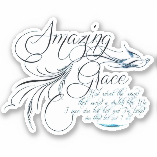 Amazing Grace Sticker (Front)