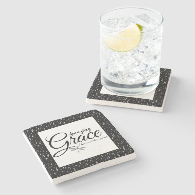 Amazing Grace  Stone Coaster (Side)