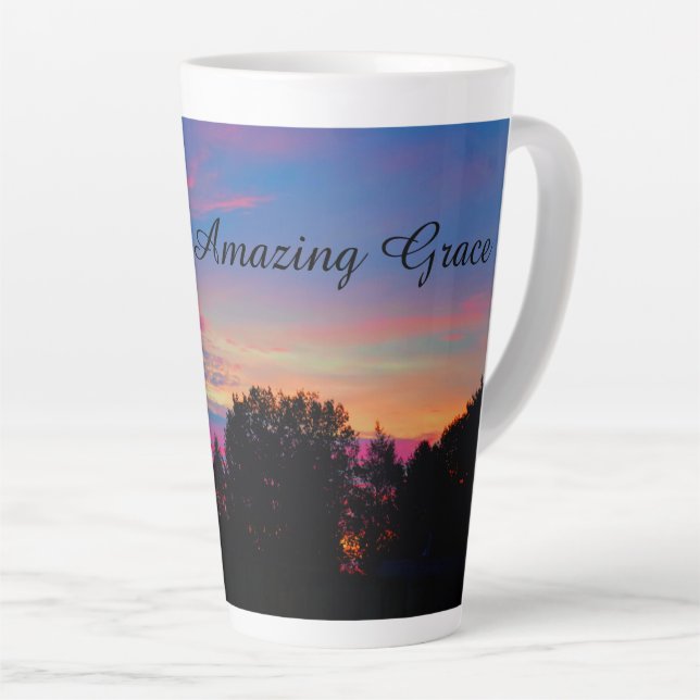 Amazing Grace Sunrise Latte Mug (Right Angle)