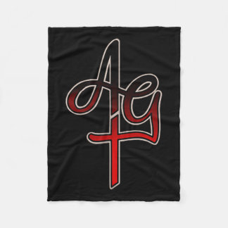 Amazing Grace Tattoo Bleeding Heart  Fleece Blanket
