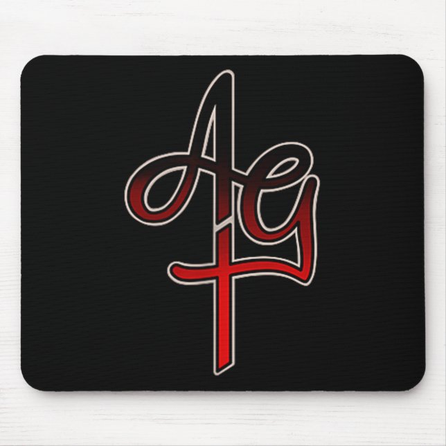 Amazing Grace Tattoo Bleeding Heart  Mouse Pad (Front)