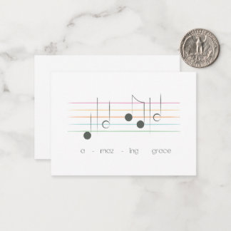 Amazing Grace Tiny Note Card