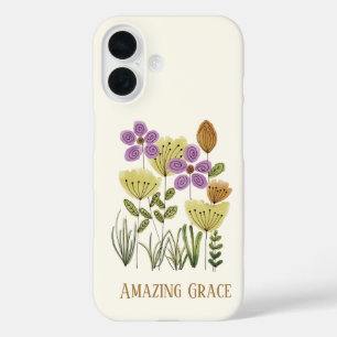 Amazing Grace Wildflowers iPhone 16 Case