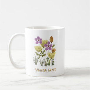 Amazing Grace Wildflowers Coffee Mug