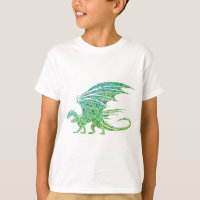Amazing Green Mosaic Dragon