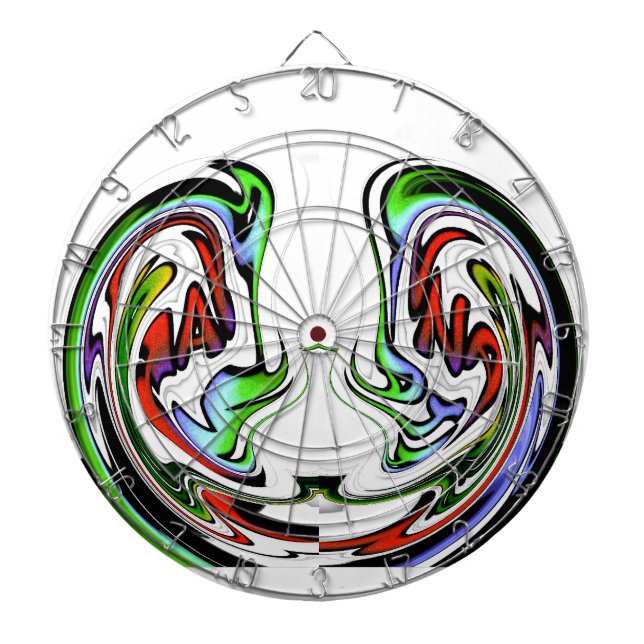 Amazing Hakuna Matata Whirl Art Print Dartboard (Front)