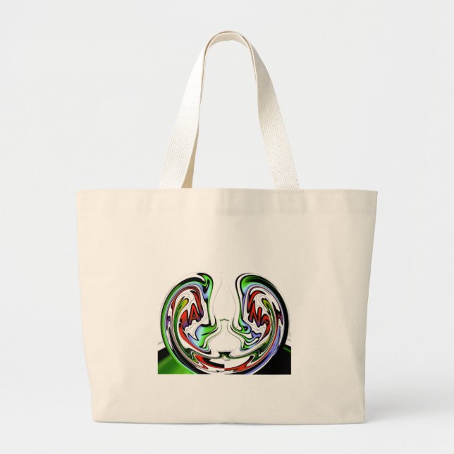 Amazing Hakuna Matata Whirl Art Print Large Tote Bag (Front)