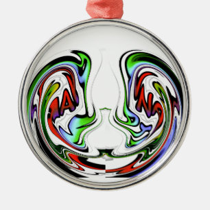 Amazing Hakuna Matata Whirl Art Print Metal Ornament