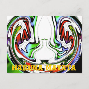 Amazing Hakuna Matata Whirl Art Print Postcard