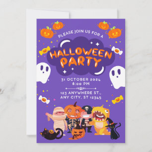 Amazing Halloween Party Inivitation Invitation