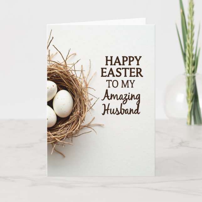 Amazing Husband Easter Day Card (Front)