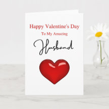 Amazing Husband Valentine's Day 