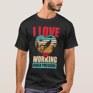 Amazing I Love Working Diving Scuba Diving Snorkel T-Shirt