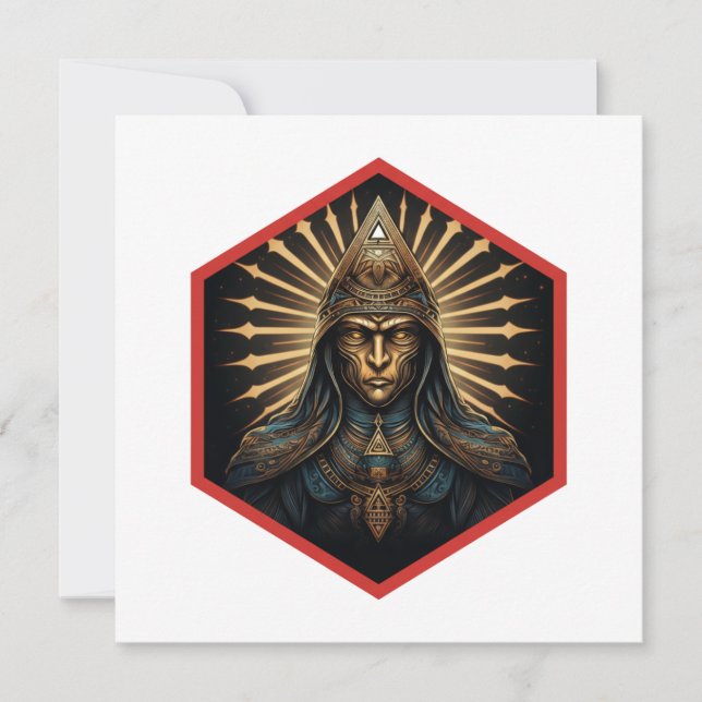 Amazing Illuminati Fantasy Portrait Invitation (Front)