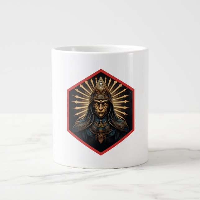 Amazing Illuminati Fantasy Portrait Large Coffee Mug (Front)