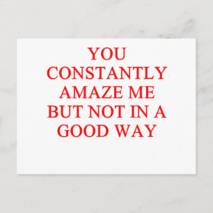 amazing insult postcard
