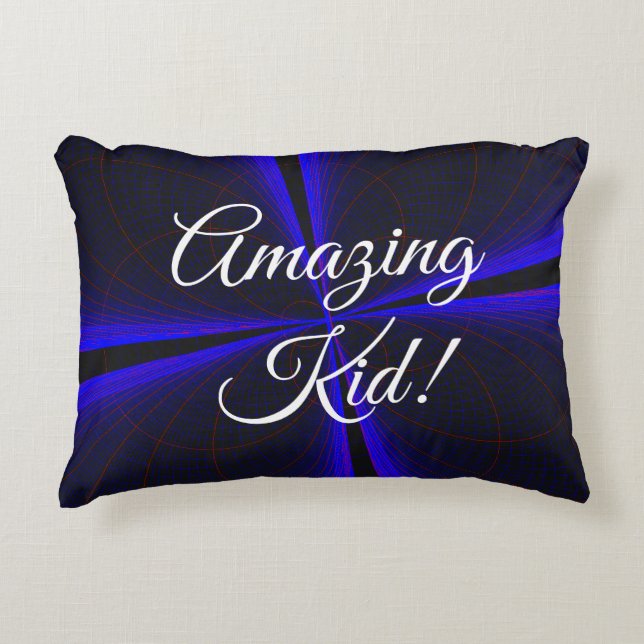 Amazing Kid Geometric Accent Pillow (Front)