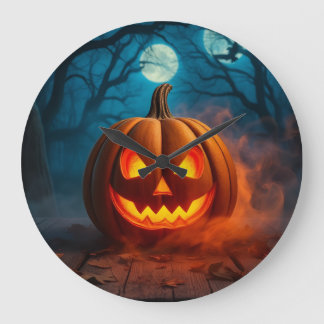 Amazing Lava-Glow Pumpkin Halloween Clock