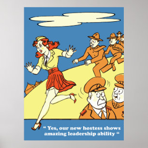 Amazing Leadership Ability, Army Humour, Vintage Poster