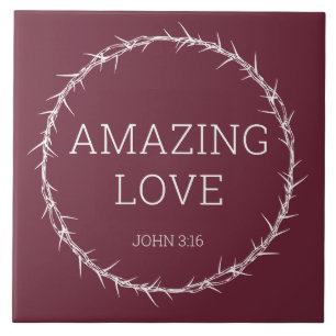 Amazing Love – Jesus Christ Easter Crown of Thorns Tile