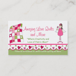 Amazing Love Quilt 2 Custom Business Card