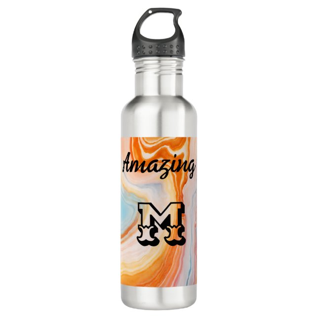 Amazing M: Stainless Steel Water Bottle (Front)