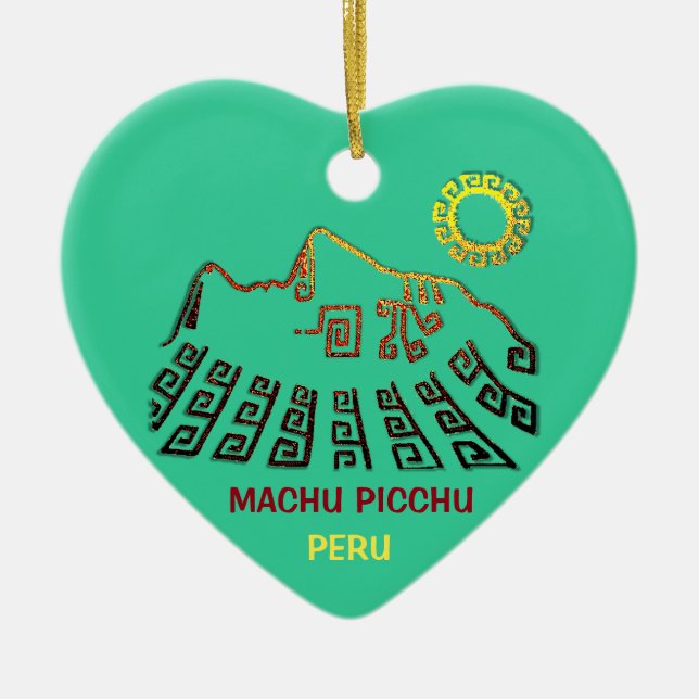 Amazing Machu Picchu Ceramic Ornament (Front)