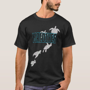 Amazing Maldives Sea Turtles Scuba Diving With Tur T-Shirt