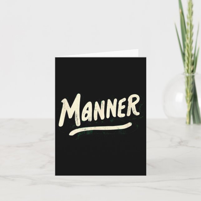 Amazing Manner Look Card (Front)
