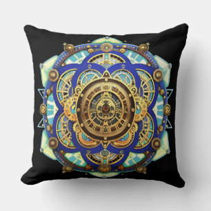 Amazing Mechanical Clock Throw Pillow