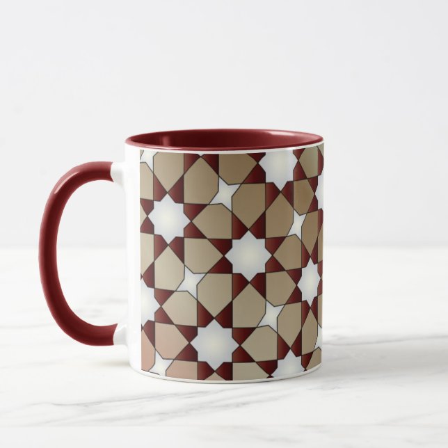 Amazing Middle-Eastern Pattern زخارف هندسيه رائعه  Mug (Left)
