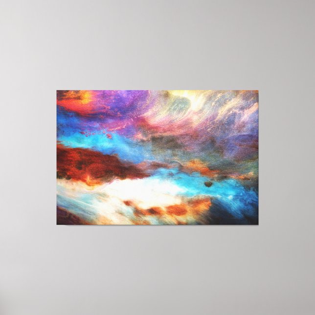 Amazing mix of paint colour canvas print (Front)