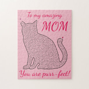 Amazing Mom Cat Maze Puzzle