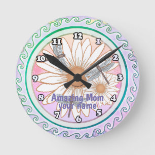 Amazing Mom  Round Clock