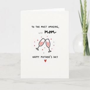 Amazing Mom Toast Illustration Card