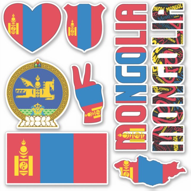 Amazing Mongolia Shapes National Symbols (Front)