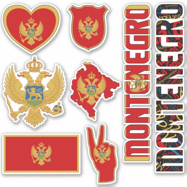 Amazing Montenegro Shapes National Symbols (Front)