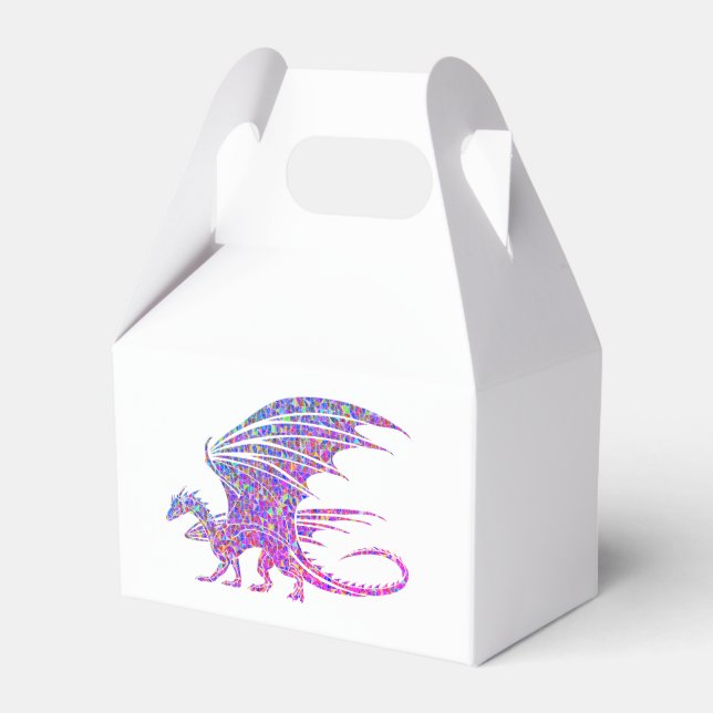 Amazing Mosaic Dragon Favor Box (Front Side)