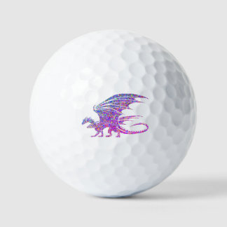 Amazing Mosaic Dragon Golf Balls