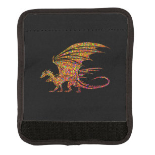 Amazing Mosaic Dragon  Luggage Handle Wrap